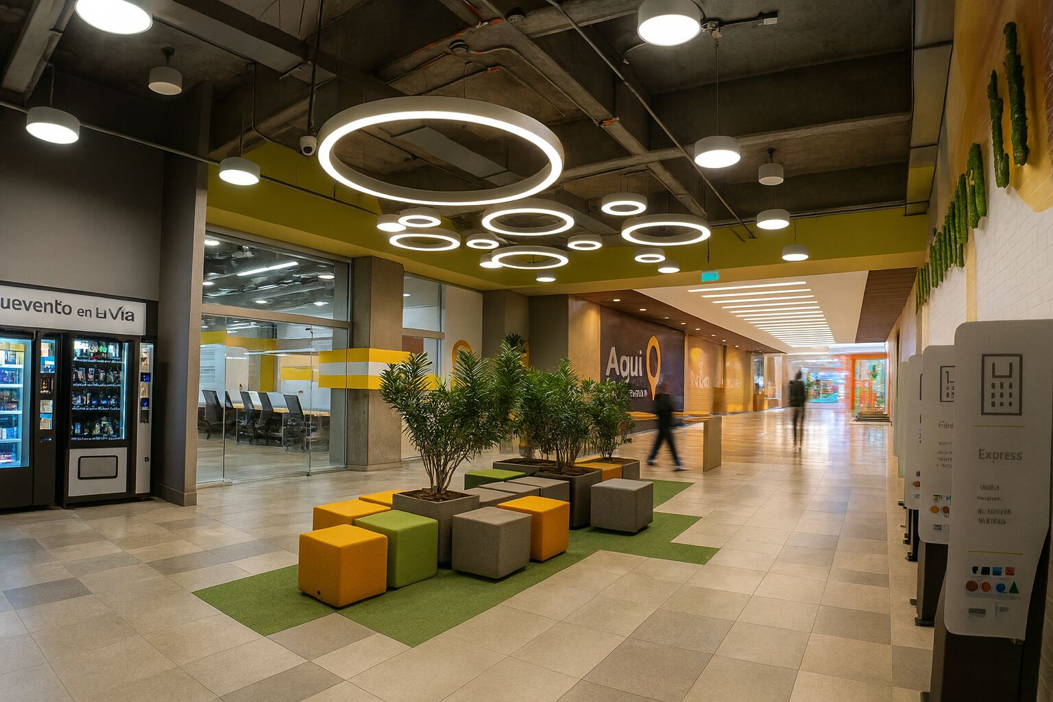 Diseño de oficina corporativa Bancolombia Arkadia por SRAIC