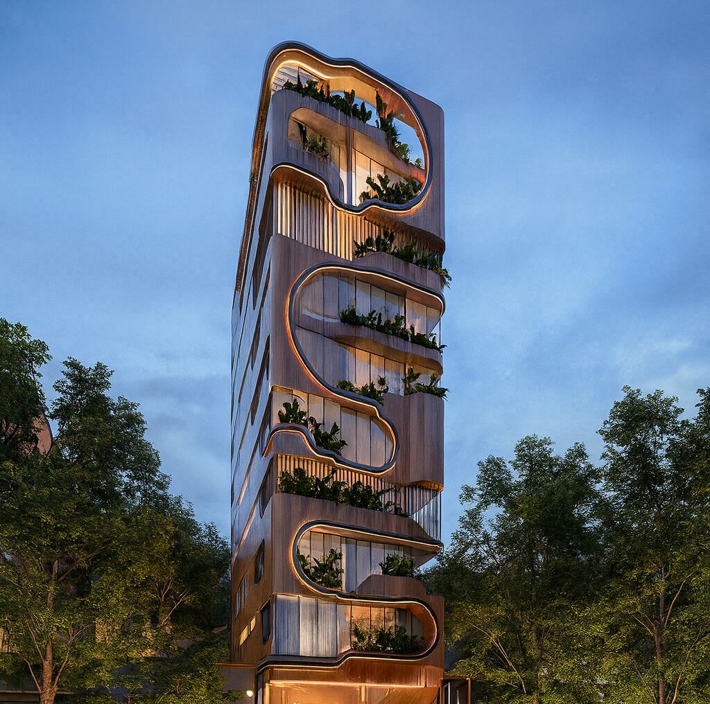 Diseño de espacio corporativo Compose Harmonique por SRAIC